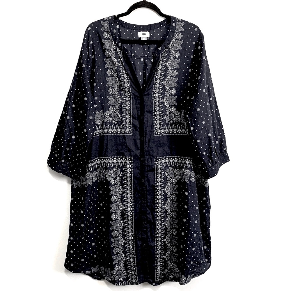 Old Navy Buttoned Front Tunic Dress